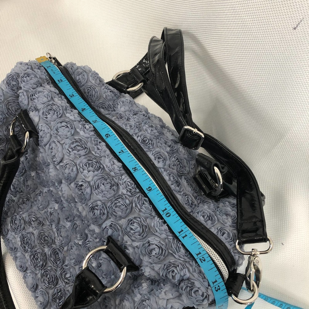 HOLD Betsey Johnson Lavender/Grey Rose Medium Bag - Picture 11 of 12